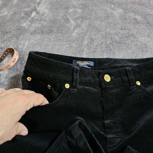 Brooks Brothers Caroline Fit Black Velvet Stretch Straight Pants Womens Size 10 - Picture 4 of 9